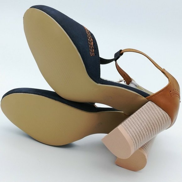 Womens T- Strap Ankle Strap High Heel Pump EUR 36 NEW - Picture 4 of 8